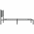 thumbnail image 5 of vidaXL Metal Bed Frame without Mattress with Headboard Black 39.4"x78.7", 5 of 7