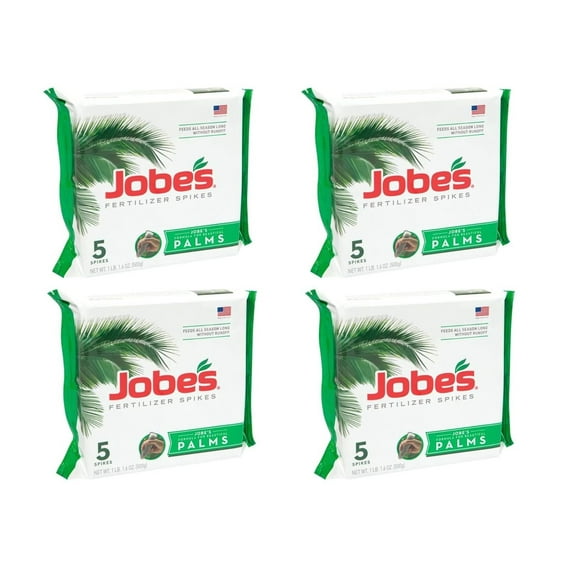 Jobe's 01010 5 Pack, 10-5-10, Palm Tree Fertilizer Spikes - Quantity 4