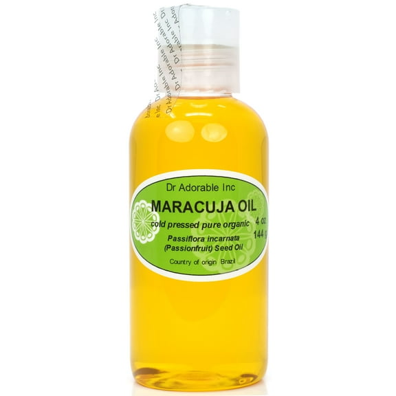 Dr. Adorable - 100% Pure Maracuja Seed Oil Organic Cold Pressed Moisturizing (Passionfruit) Oil For Face Skin Hair Anti Aging - 4 oz
