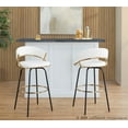 thumbnail image 2 of LumiSource Jie 30" Fixed-Height Barstool - Set of 2, 2 of 6