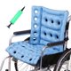thumbnail image 1 of Cojín Inflable Mesinurs Azul para Silla de Ruedas con Respaldo Completo para Alivio del Dolor de Esp, 1 of 5