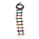 thumbnail image 5 of Madera hámster loro mascota pájaro colorido escalera de escalada puente colgante pájaros juguete, 5 of 8