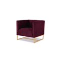 thumbnail image 1 of Royce Accent Chair Burgundy, 1 of 10
