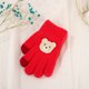 thumbnail image 1 of Guantes para niños, cálidos, de invierno, con forro polar, gruesos, de cinco dedos, multidedos, para niñas, de dedos completos, resistentes al frío, 1 of 6