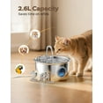 thumbnail image 2 of Fuente de Agua para Gatos ATMZIQXR 2.6L Acero Inoxidable Silenciosa, 2 of 9