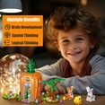 thumbnail image 4 of Easter Bunny Carrot House Building Set, 2 Rabbits, Chick, Colorful Easter Egg and Basket Toy, Brickheadz Pets Building Blocks Kit Gift for Boys Girls Toddlers, 4 of 7