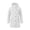 White, variant on CFLVAEK Long Rain Jacket for Women Waterproof Lightweight Hooded Raincoat Plus Size Outdoor Hiking Travel Trench Coat with Pockets Blue L