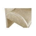 thumbnail image 4 of Meridian Furniture Summer Beige Velvet Dining Arm Chair (Set of 2), 4 of 6