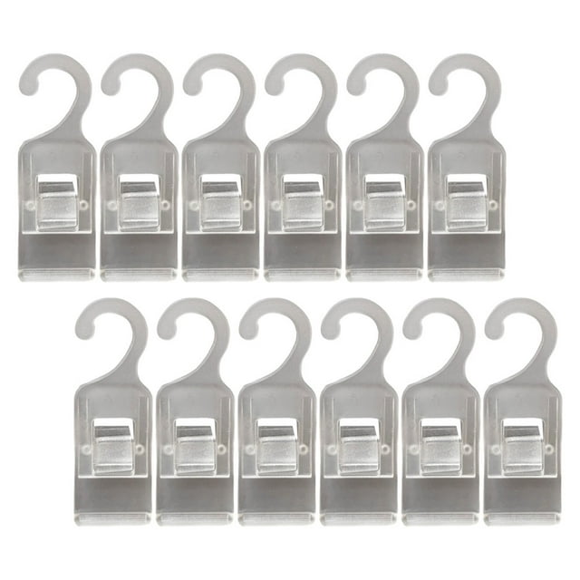 BESTYASH 12Ud Clips Transparentes Para Colgar Ropa Y Material Duradero Para Uso Multifuncional