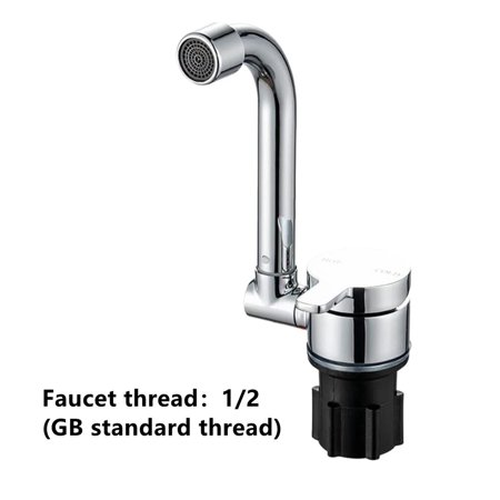 

Ekeka New Arrivals Folding Faucet 360 Degree Rotation Home Kitchen Bathroom Durable Single Handle