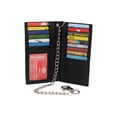 thumbnail image 3 of RFID Blocking Chain Wallets for Men Biker Long Bifold Genuine Leather Wallet with Chain, 3 of 14
