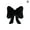 Black, variant on Soft Furry Bow Throw Pillows Cute Bowknot Plush Pillow Home Decor Stuffed Bow P6