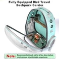 thumbnail image 4 of Mochila Transportadora para Pájaros SSAWcasa Jaula de Viaje Portátil 36x24x40 cm, 4 of 8
