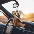 thumbnail image 4 of Car Rearview Mirror Pendant, Cowboy Boots and Hats Flat Acrylic Car Hanging, Car Interior Decoration, 4 of 5