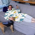 thumbnail image 3 of Wearable Oversized Blanket,Dinosaur Pattern with Names Wearable Blanket Hoodie for Adults,Cozy Hooded Blankets with Super Pockets,Super Warm Fuzzy Pullover for Women & Men, 3 of 6