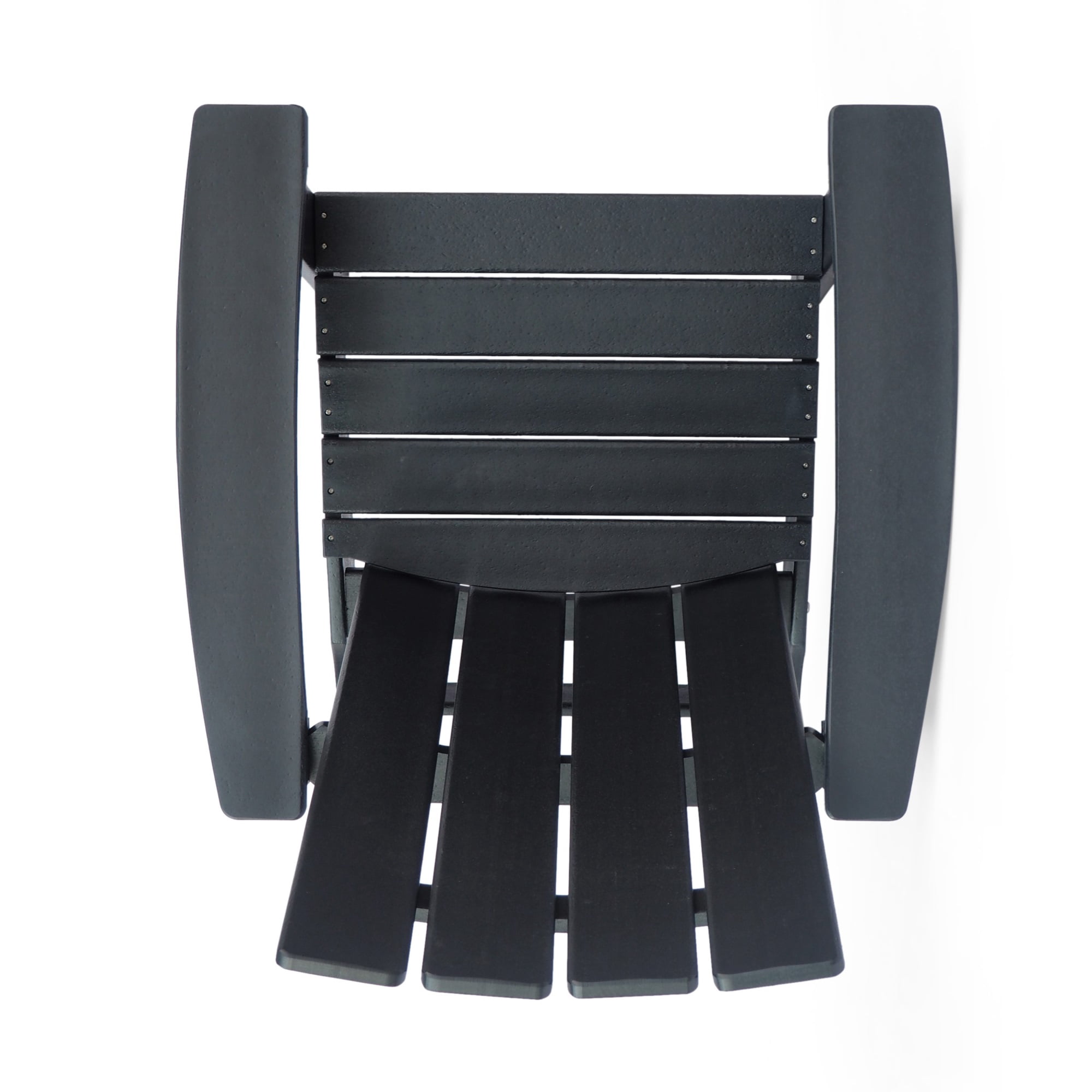 Outdoor Adirondack Chair High Density Resin All-Weather Slat Design Transitional Style For Patio Garden