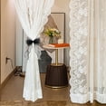 thumbnail image 5 of French Silky Bow Curtain Tiebacks, Lace Ribbon Curtain Ties and No-Drill Holdbacks for Sheer Drapes, Bedrooms, Nurseries, Canopies and Wedding Decor, 5 of 5