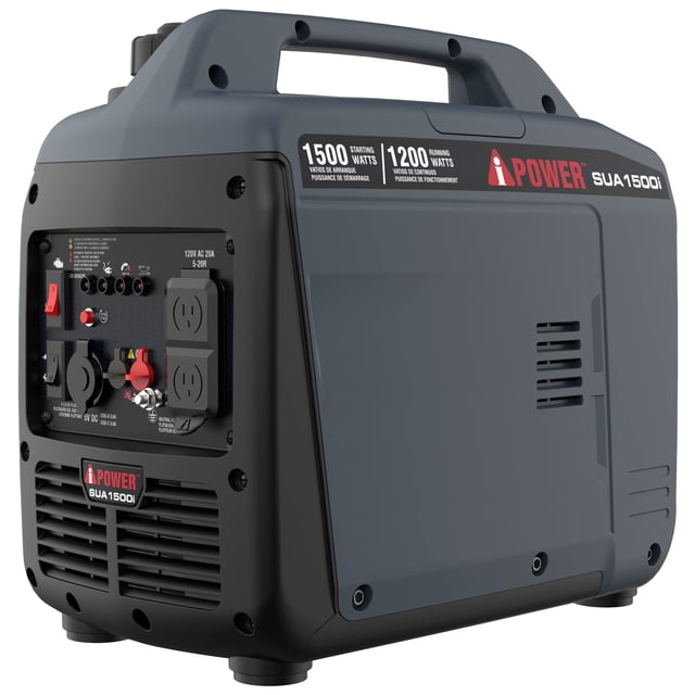 Generador portátil a gas silencioso A-iPower SUA1500i de 1500 W