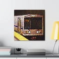 thumbnail image 4 of Subway Train Pointillism - Canvas, 4 of 10