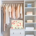 thumbnail image 6 of Elegant Geometric Pattern Large Storage Bins with Linen Collapsible Lid Storage Box 16.7 x 12.6 x 11.8in, 6 of 7