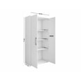 thumbnail image 2 of Manhattan Comfort Eiffel 73.43" Garage Cabinet with 4 Adjustable Shelves, Ideal Home Storage for Office, Laundry or Utility Room, Set of 3, White, 2 of 10