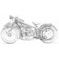 thumbnail image 3 of Meagher, Megan 18x11 Black Modern Framed Museum Art Print Titled - Motorcycle Sketch I, 3 of 5