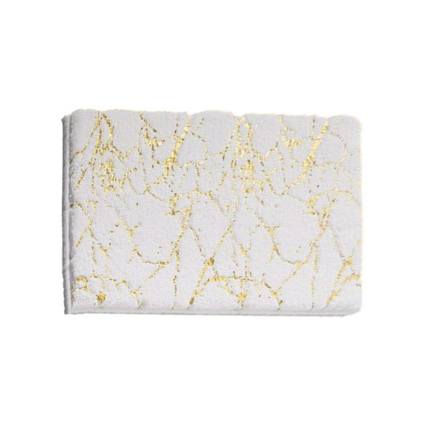 Yhmxh Alfombrillas de baño para baño Alfombra de baño Alfombras de baño absorbentes, antideslizantes, de espuma, lavables a máquina, de terciopelo suave, fáciles de secar. Decoración del baño