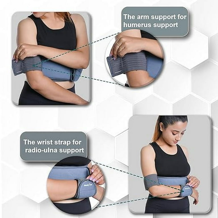 Universal grey shoulder rotator cuff brace shoulder immobilizer arm sling  for shoulder injury arm brace shoulder sling arm sling for men shoulder