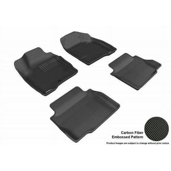 3D MAXpider 2006-2013 Fits Chevrolet Impala 2014-2015 Impala Limited 1st Row 2nd Row Kagu Carbon Fiber Embossed Pattern Black Floor Mat L1CH04301509
