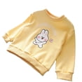 thumbnail image 2 of Girls Crewneck Sweatshirts Long Sleeve Fashion Print Fall Winter Everyday Casual Pullover Tops Size 3-4Y, 2 of 9