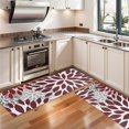thumbnail image 3 of Kitchen Rugs Sets Of 2,Red Floral and Petal Pattern Anti Fatigue Kitchen Mat Rugs Non Slip Washable,Decorative Kitchen Floor Mats for Kitchen,Sink,Laundry,17"X47", 3 of 5