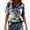 Navy, variant on Vedolay Women'S Tops Womens Summer Tops Floral Print Shirts Tunic 2023 Fashion Casual Short Sleeve Blouses,Yellow S