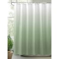 thumbnail image 2 of Shower Curtain Ombre Sage Green Shower Curtains for Bathroom, Waterproof Polyester Shower Curtain Set with Hooks, Extra Long 72" x 78" Gradient Color, 2 of 6