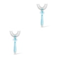 thumbnail image 1 of Matsuzay Cepillo de de silicona en forma de U para niños, mango de 360 ​​grados para niños pequeños, suministros de limpieza de mano para azul L 2piezas Matsuzay CBP077377, 1 of 5