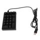 thumbnail image 1 of Mechanical Numeric Keypad Wired 21 Keys Blue Switch Color LED USB Portable K21 Numpad for Laptop PC Computer, 1 of 5