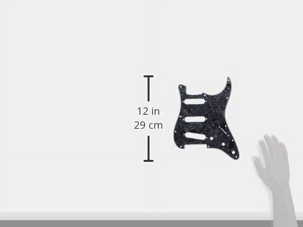 Fender Pickguard, Stratocaster® S/S/S, 11-Hole Mount, Black Pearl, 4-Ply