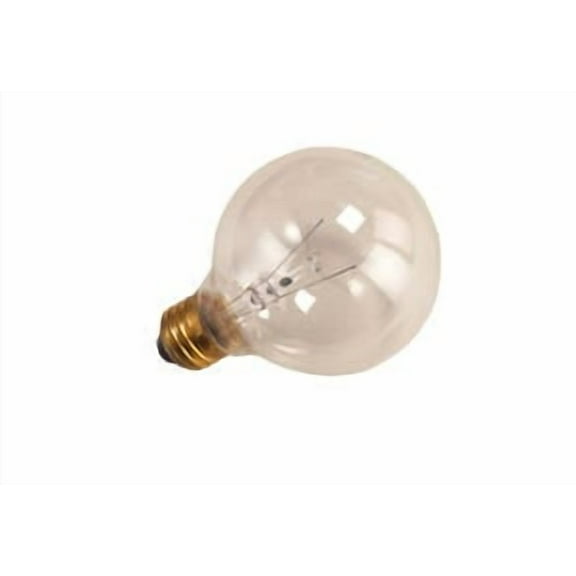 Good Bulb 25W G25 Incandescent Globe Bulb – Clear, Medium E26 Base, 130V, C-9 Filament, Dimmable 6-Pack