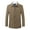 Khaki, variant on WREESH Fashion Winter Jacket Men'S Men'S Leather Motorcycle Jackets Casual Tops Coats Black