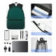 thumbnail image 4 of Easygdp Dark teal green Mochila Casual para Portátil, Mochila para Escuela, Viajes, Negocios, 4 of 6