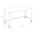 thumbnail image 7 of Space Solutions Ready-to-Assemble 48-inch Wide Mobile Metal Desk for Home Office, Navy, 7 of 7