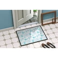 thumbnail image 4 of Winter Snowflakes on White Doormat 18x27, 4 of 4