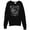 black, variant on David Lerner Womens Bright Pullover Sweater, Black, X-Small