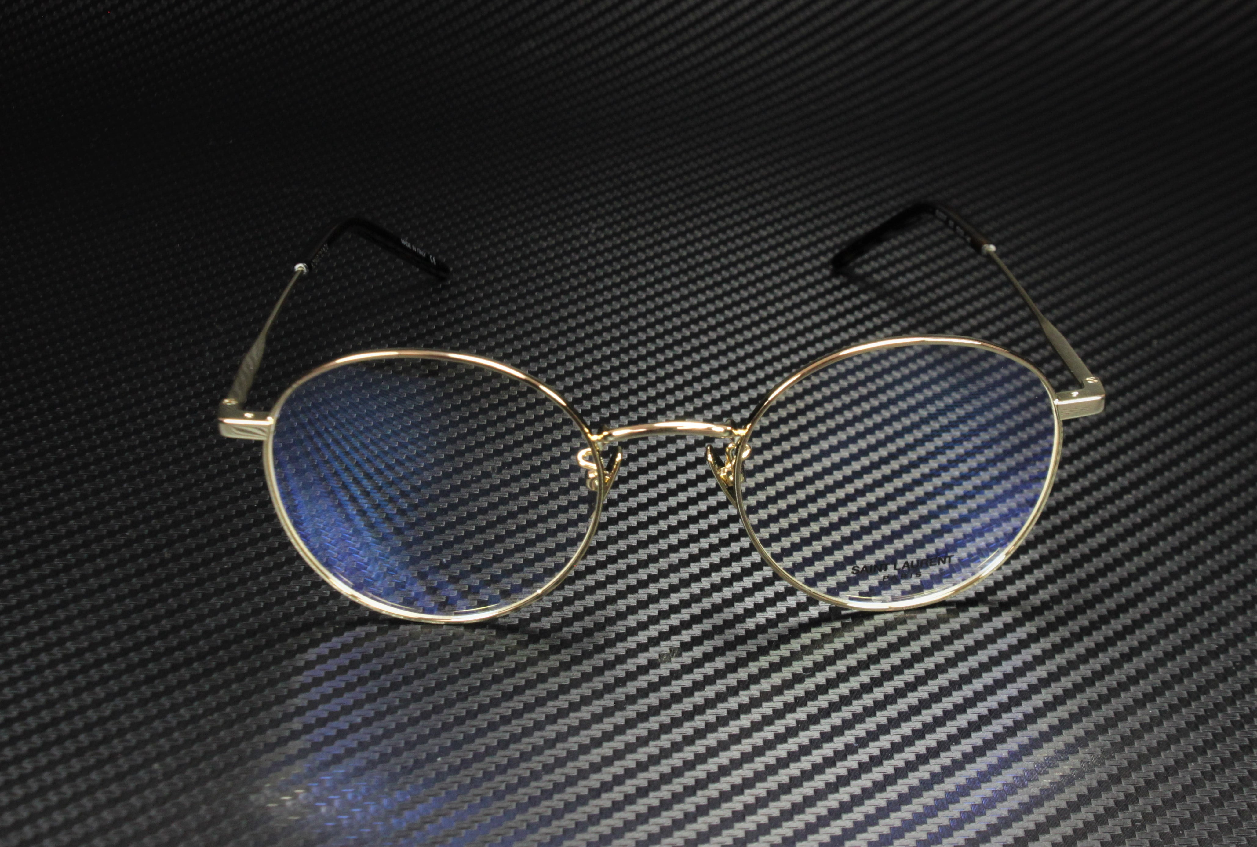 SAINT LAURENT YSL 237 F 003 Oval Gold Havana Gold Demo Lens 52m