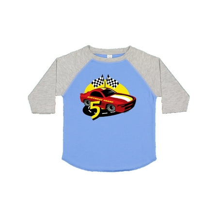 

Inktastic Race Car 5th Birthday Gift Toddler Boy Girl T-Shirt