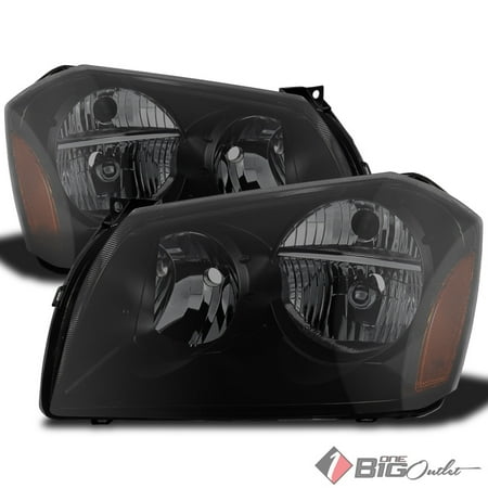 Upgrade Rotor Head - 2005-2007 Magnum Black Smoked Replacement Headlights Instant Upgrade Pair L+R 2006
