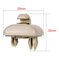 thumbnail image 3 of 2 clips para visera solar gris, soporte de gancho de clip de visera solar de repuesto para Audi A1 A3 A4 A5 Q3 Q5 (8E0 85756, 3 of 4