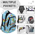 thumbnail image 7 of Pzuqiu Dragon Rainbow Kids Backpack 16 Inch Large Capacity School Bag Breathable Padded Shoulder Strap Bookbag for Boys Girls Ages 6-12 Lightweight Travel Daypack, 7 of 7