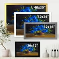 thumbnail image 4 of Designart 'Still Life A Bouquet Of Blue Wildflowers In Vase' Traditional Framed Art Print, 4 of 4