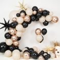 thumbnail image 3 of Kit de arco para globos BTZO negro, dorado y blanco arenoso con lámina en forma de estrella, 3 of 8