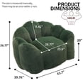thumbnail image 6 of Adult Lotus Compression Bean Bag Sofa with Pull Ring, Faux Fur Lounge Chair, High-Density Foam, No Assembly Required, Anti-Fouling & Non-Slip Base for Living Room Bedroom  RLB, 6 of 11